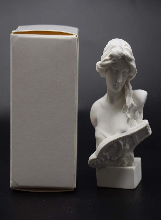 picaru Resin Bust Statue 2.95 Inch Plaster Figurines Mini Home Decoration Sculpture White for Art Hobbyist-Artemis, Home Decoration - Image 2